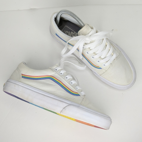 pride rainbow vans